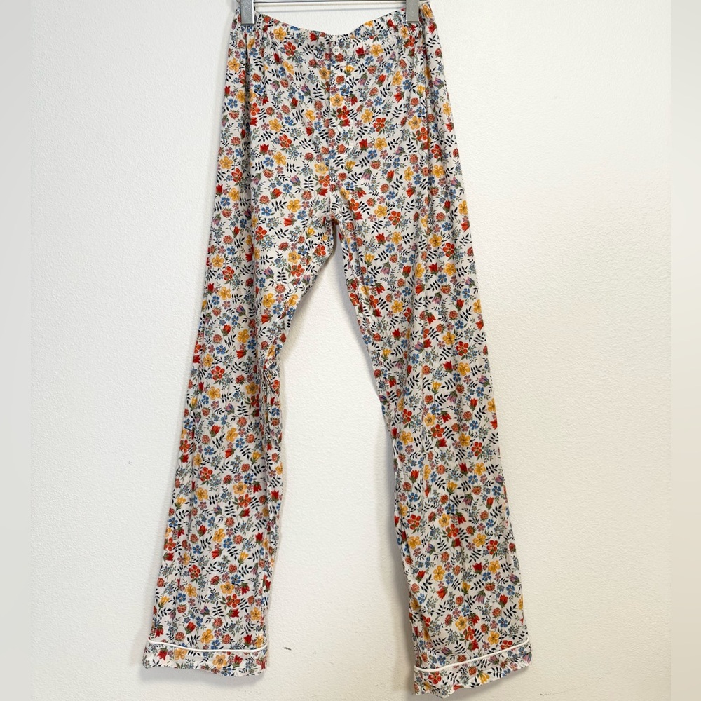 Sleepy Jones Pajamas Pants Mini Floral Print Women’s Sz M
